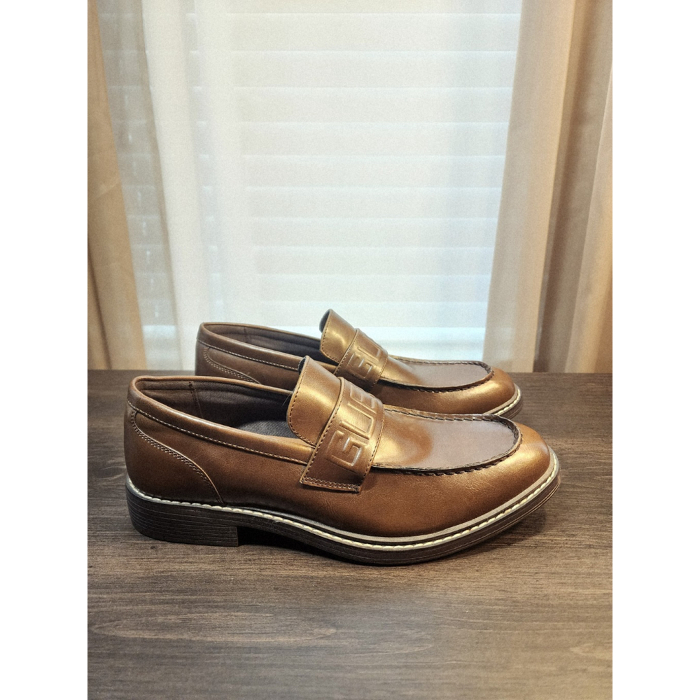 Guess MEN Tranton Moc Toe Slip On Penny Loafers Moccasins Shoes 8 M Brown - Picture 5 of 11